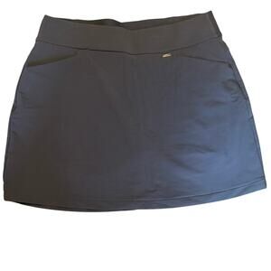 Greg Norman Womens Medium Navy Blue Shark Golf Skort Athletic Tennis Activewear